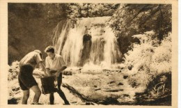 CPSM 63 ENVIRONS DE LA BOURBOULE CASCADE DE LA VERNIERE - La Bourboule