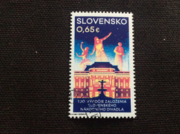 YT 789 Po 707 Oblitéré / 2020 Centenaire Du Théâtre National Slovaque De Bratislava - Used Stamps