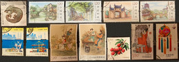 CHINA PRC 2016 12 Postally Used Stamps MICHEL # 4789-90,4793-94,4800-01,4809,4813,4835-36,4841,4861 - Usati