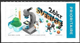 Sweden MNH  Letter Postage 2022 Test Tubes Microscope Swedisch Standardization  Atom Laboratory Coat - Nuovi