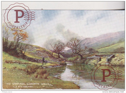 Early L & N.W. Railway Postcard - The Sheep Pool Llanwrtyd Wells Becknockshire Wales - Breconshire