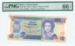 BELIZE  2 Dollars (1.5.1990) - Belice