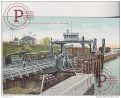 RAILROAD FERRY AT WINDSOR. ONT. CANADÁ - Windsor