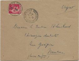 FRANCE - LETTRE AFFRANCHIE N° 483 - OBLITERATION CAD NANTES RP - ANNEE 1941 - 1921-1960: Periodo Moderno