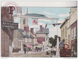 1910  Hampton Red Lion Hotel W Green Wine And Spirit Merchant - Middlesex