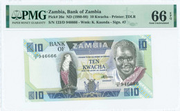 ZAMBIA  10 Kwacha (ND 1980-88) - Zambie