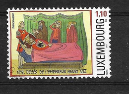 Timbres Oblitérés Du Luxembourg N°1925 YT, 700 Ans De La Mort De L'empereur Henri VII - Gebruikt