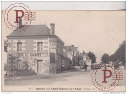 NOYERS Près De Saint-Aignan-sur-Cher - Avenue De La Gare - Café Du Progrès , Maison Viot    2 Scans - Noyers Sur Cher