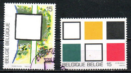 BELGIQUE. N°2452-3 Oblitérés De 1992. Art Moderne. - Moderni