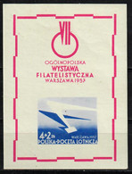 1957 Nat Briefmarkenausstellung Mi Bl 21 / Fi Blok 20 / Sc CB1a / YT BF 19 Postfrisch / Neuf Sans Charniere / MNH [zro] - Ongebruikt