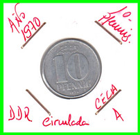 ( GERMANY ) AÑO 1970 REPUBLICA DEMOCRATICA DE ALEMANIA ( DDR ) MONEDAS DE 10 PFENNING  CECA-A - 10 Pfennig