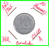( GERMANY ) AÑO 1965 REPUBLICA DEMOCRATICA DE ALEMANIA ( DDR ) MONEDAS DE 10 PFENNING  CECA-A - 10 Pfennig