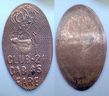 03526 GETTONE TOKEN JETON FICHA ELONGATED PENNNY EROTIC CLUB 21 LIMO RIDE LIMUSINE - Souvenirmunten (elongated Coins)