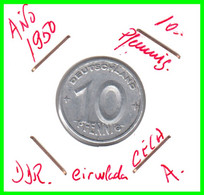 ( GERMANY ) AÑO 1950 REPUBLICA DEMOCRATICA DE ALEMANIA ( DDR ) MONEDAS DE 10 PFENNING  CECA-E - 10 Pfennig