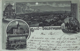 Gruss Aus Solothurn Mondscheinkarte 1899 - Soleure