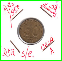 ( GERMANY ) AÑO 1950 REPUBLICA DEMOCRATICA DE ALEMANIA ( DDR ) MONEDAS DE 50 PFENNING ALUMINIO -BRONCE DE 20 mm. - 50 Pfennig