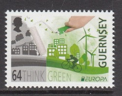 2016 Guernsey Think Green Environment Complete Set Of 1 MNH @ BELOW FACE VALUE - Guernsey