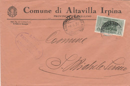 LETTERA 1932 C.25 GARIBALDI TIMBRO ALTAVILLA IRPINA S.MICHELE DI SERINO AVELLINO (MZ395 - Marcophilia