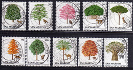 REPUBBLICA DI SAN MARINO 1979 SALVAGUARDIA DELL'AMBIENTE ENVIRONMENT PROTECTION SERIE COMPLETA COMPLETE SET USATA USED - Usados