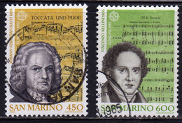 REPUBBLICA DI SAN MARINO 1985 EUROPA UNITA CEPT SERIE COMPLETA COMPLETE SET USATA USED OBLITERE' - Used Stamps