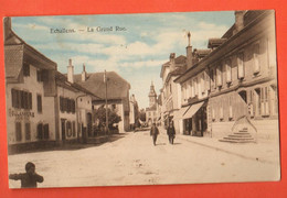 ZHM-33  Echallens, La Grand Rue.  Animé.   Circulé 1920  Seal 767 - Échallens