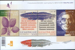 Finlandia Finland 2002 Miniature Sheet  200 Elias Lonnrot - Foglietto 200 Elias Lonnrot  ** MNH - Unused Stamps