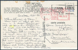 EMA Meter Postcard Abroad - 31 December 1986 Lac-Beauport, Quebec - Briefe U. Dokumente