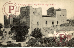 BADAJOZ. RUINAS DEL PALACIO DEL DUQUE DE FERIA. CASTAÑEIRA ALVAREZ - Badajoz