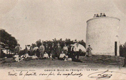 Orroir Mont De L'enclus  La Tour Super Animée Voyagé En 1904 - Kluisbergen