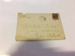 (3 F 38) Very Old Letter Posted From Canada - - Storia Postale