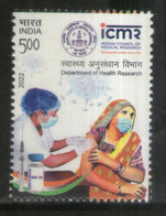 India 2022 NEW *** COVID-19 Vaccine ICMR Coronavirus Corna Virus 1 Stamp Mint MNH (**) Inde Indien - Nuovi