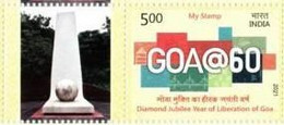 India 2021 NEW *** Liberation Of Goa, Diamond Jubilee Year OPERATION VIJAY Military 1v Stamp Mint MNH (**) Inde Indien - Nuovi