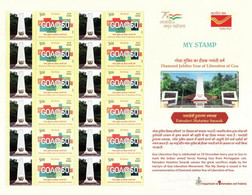 India 2021 NEW *** Liberation Of Goa, Diamond Jubilee Year OPERATION VIJAY Military 12v Stamp Mint MNH (**) Inde Indien - Nuovi