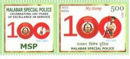 India 2021 NEW *** Malabar Special Police Centenary 1v Stamp Mint MNH (**) Inde Indien - Neufs