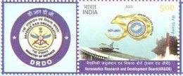 India 2021 NEW *** Aeronautics Research & Development Board Air Force Aircarft Carrier DRDO MNH (**) Inde Indien - Nuovi