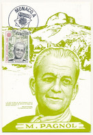 MONACO => Carte Maximum => Marcel Pagnol - Europa 1980 - 28/4/1980 - Cartoline Maximum