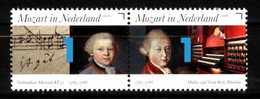 Nederland NVPH 3414-15 Serie Mozart In Nederland 2016 Postfris MNH Netherlands Music - Unused Stamps
