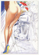 CPM - Illustrateur Denis SIRE - Jambes De Femme Devant Moto Kusqvarna - Otros & Sin Clasificación