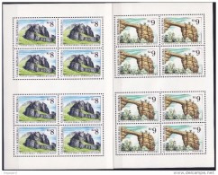 1995 2 Petites Feuilles De 8 Timbres Rocher En Forme De Porte  Orgues De Basalte YT 77 78 - Blocchi & Foglietti