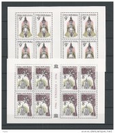 1996  Monuments 2 Petites Feuilles De 8 Timbres UNESCO Eglise St Jean Népomucène Et Lorette YT 117/118 - Hojas Bloque