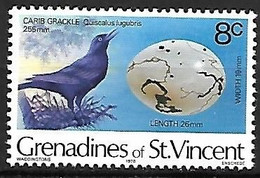 Grenadines Of St Vincent  - MNH ** 1978 :    Carib Grackle  -  Quiscalus Lugubris - Passereaux