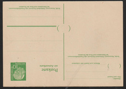 BUND Ganzsache P33 Doppelkarte (Frage- + Antwortteil) Ungebraucht * (n45) - Postcards - Mint