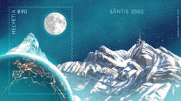 Schweiz 2021 Swiss Crypto Stamp 1.0 Sonderblock ID 4 Säntis ** Postfrisch - Nuevos