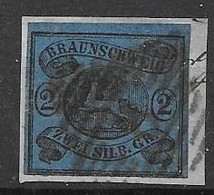 Braunschweig VFU On Fragment Michel 7a 1853 80 Euros+ - Oldenburg