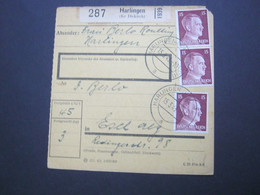 1943 , Paketkarte Aus HARLINGEN - 1940-1944 German Occupation