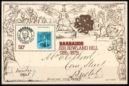 1979 Barbados 100th Anniversary Of The Death Of Rowland Hill MNH** Pa158 - Rowland Hill