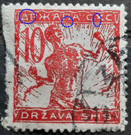 CHAIN BREAKERS-VERIGARI -10 VIN-ERROR - X-ZIG ZAG PERF-SHS-YUGOSLAVIA-CROATIA - - 1919 - Ongetande, Proeven & Plaatfouten