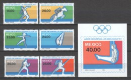 Mexico 1984 Mi 1898-1903 + Block 27 MNH SUMMER OLYMPICS LOS ANGELES - Ete 1984: Los Angeles