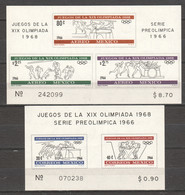 Mexico 1966 Mi Blocks 5-6 MNH SUMMER OLYMPICS MEXICO - Ete 1968: Mexico
