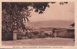 MARSEILLE              CHATEAU DE SAINT BARNABE.  HOTEL RESTAURANT .    VUE PRISE DU PARC DU PARC - Saint Barnabé, Saint Julien, Montolivet